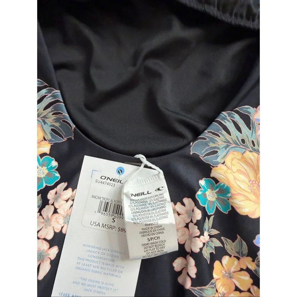 NWT O’Neill Macaw Tropical North Shore Swimsuit Size Small New